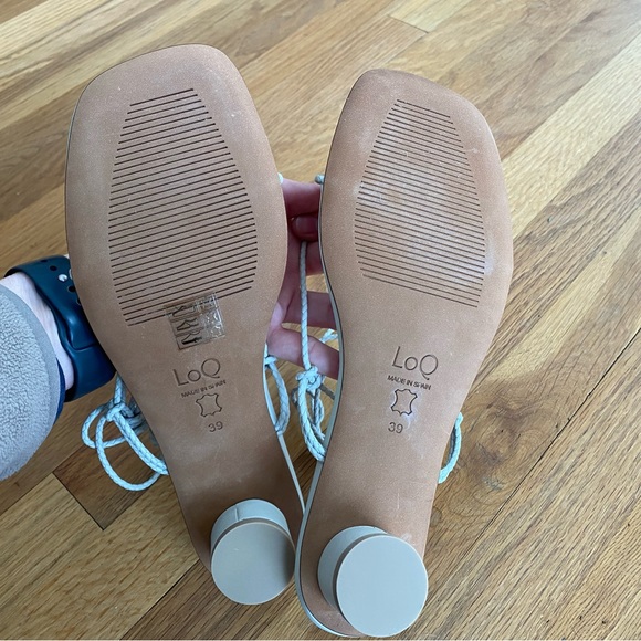 NWB LOQ Dora Trenzado braided Strappy sandal in Sal size 39 - Picture 3 of 4